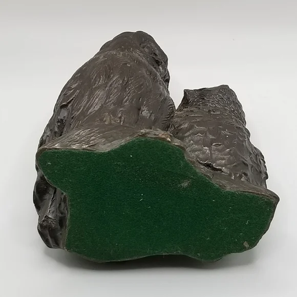 Vintage Owl Collection Otagiri Stoneware Bronze Pair Cryptomeria Wood Figurine - Picture 2 of 16